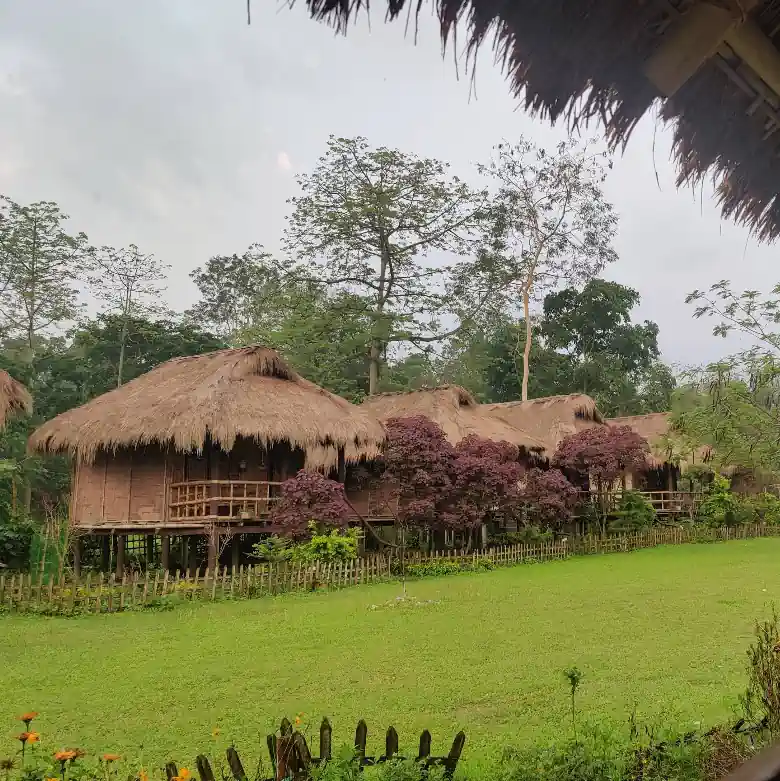 UNSEEN Kaibortta Gaon Bamboo Huts | 6 km from Majuli